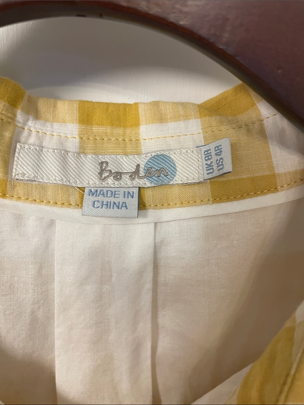 Boden Eleanor Gingham Plaid Shirt Dress - Picture 4 of 5